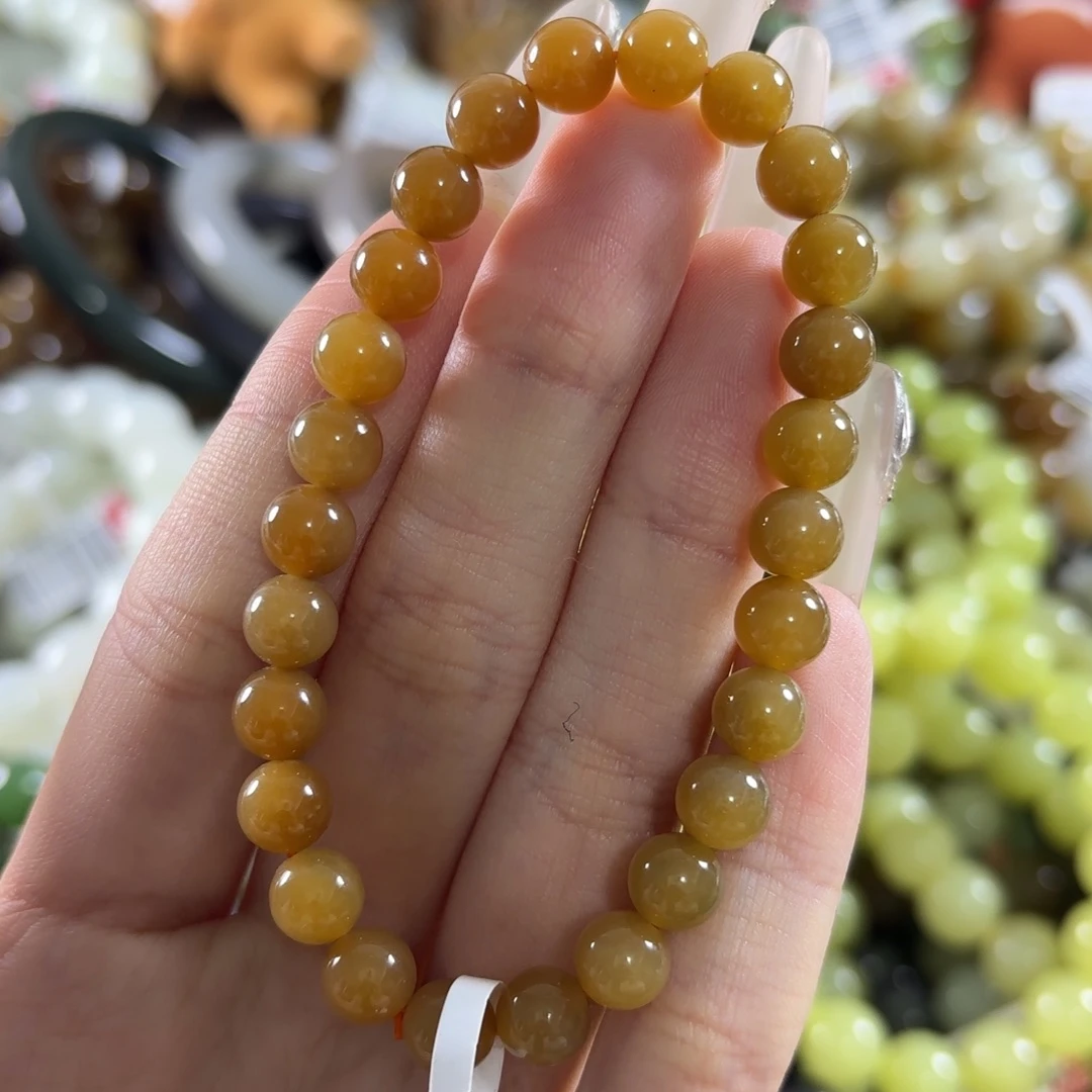 和田玉未镶嵌手链1