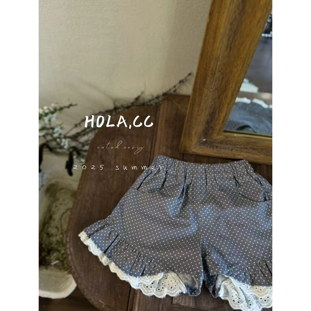 AC161~HOLA.CC·25夏~花边点子短裤6150