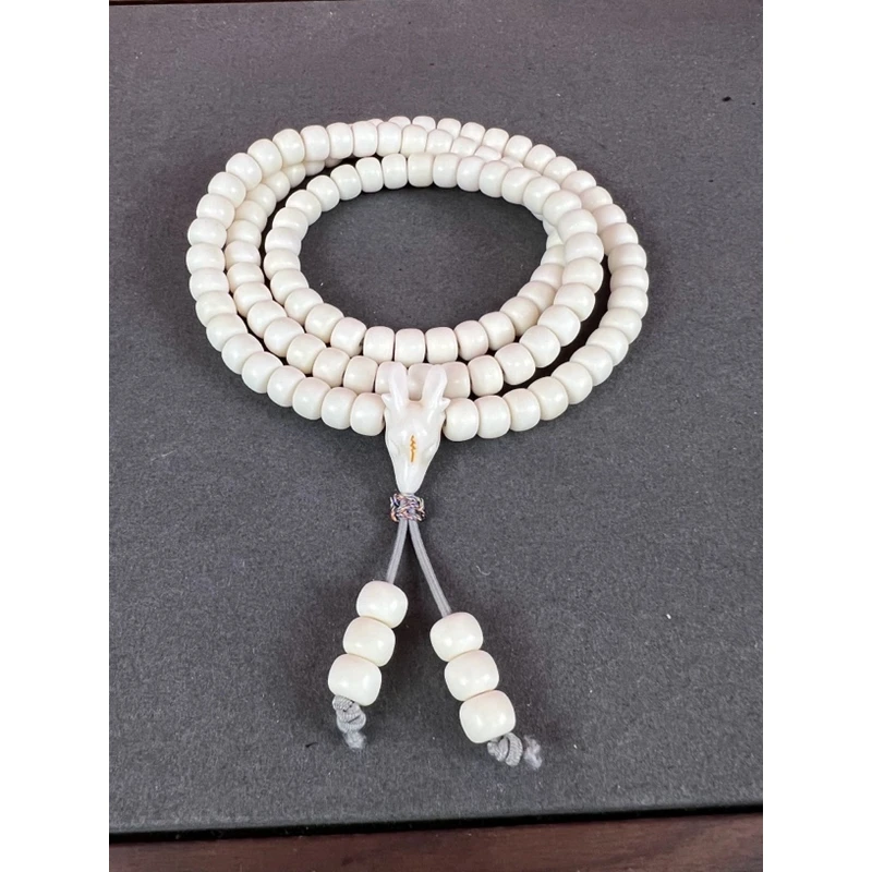 非金属皮质手链 养殖鹿角微瑕1.0老型108小鹿三通手链