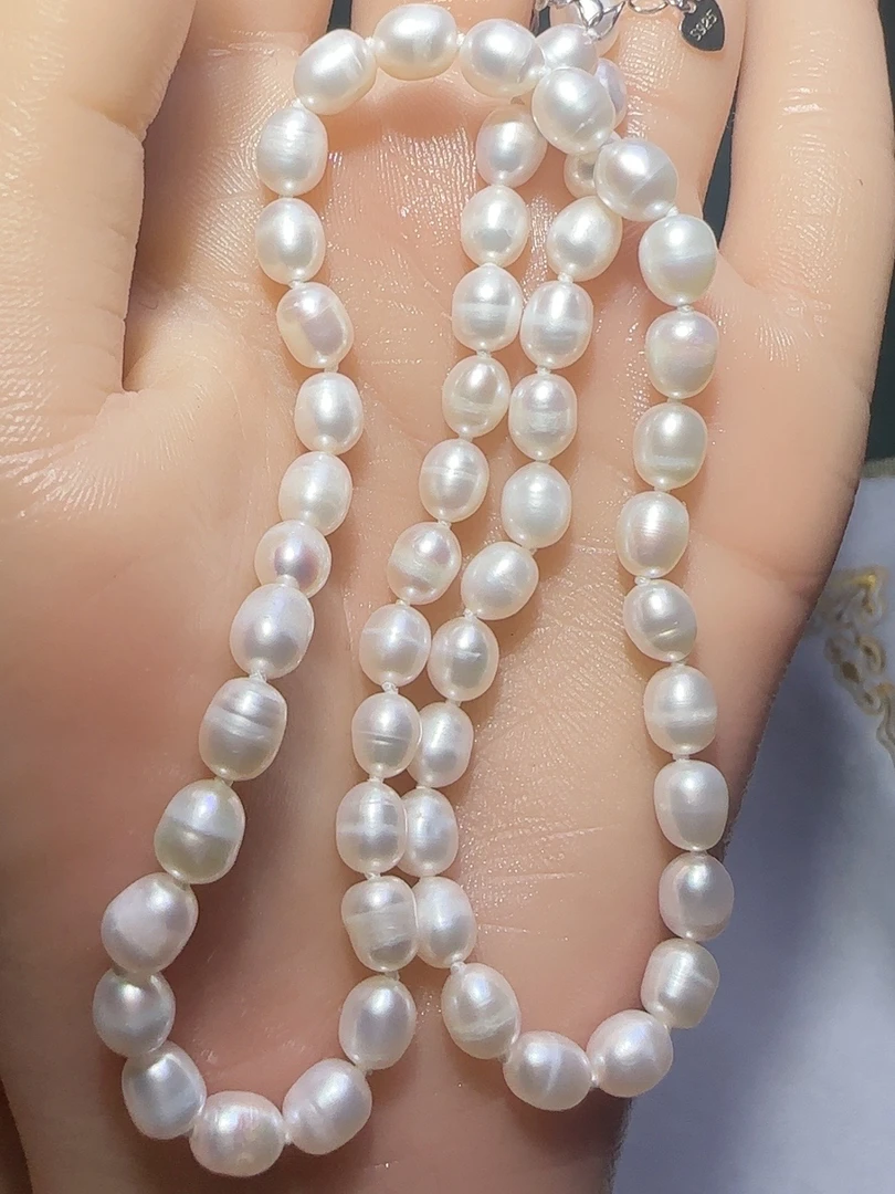 淡水珍珠白色米粒小众高级感百搭锁骨链仙女Z68