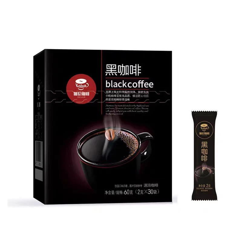 伽伦纯黑咖啡粉低脂无糖云南小粒咖啡