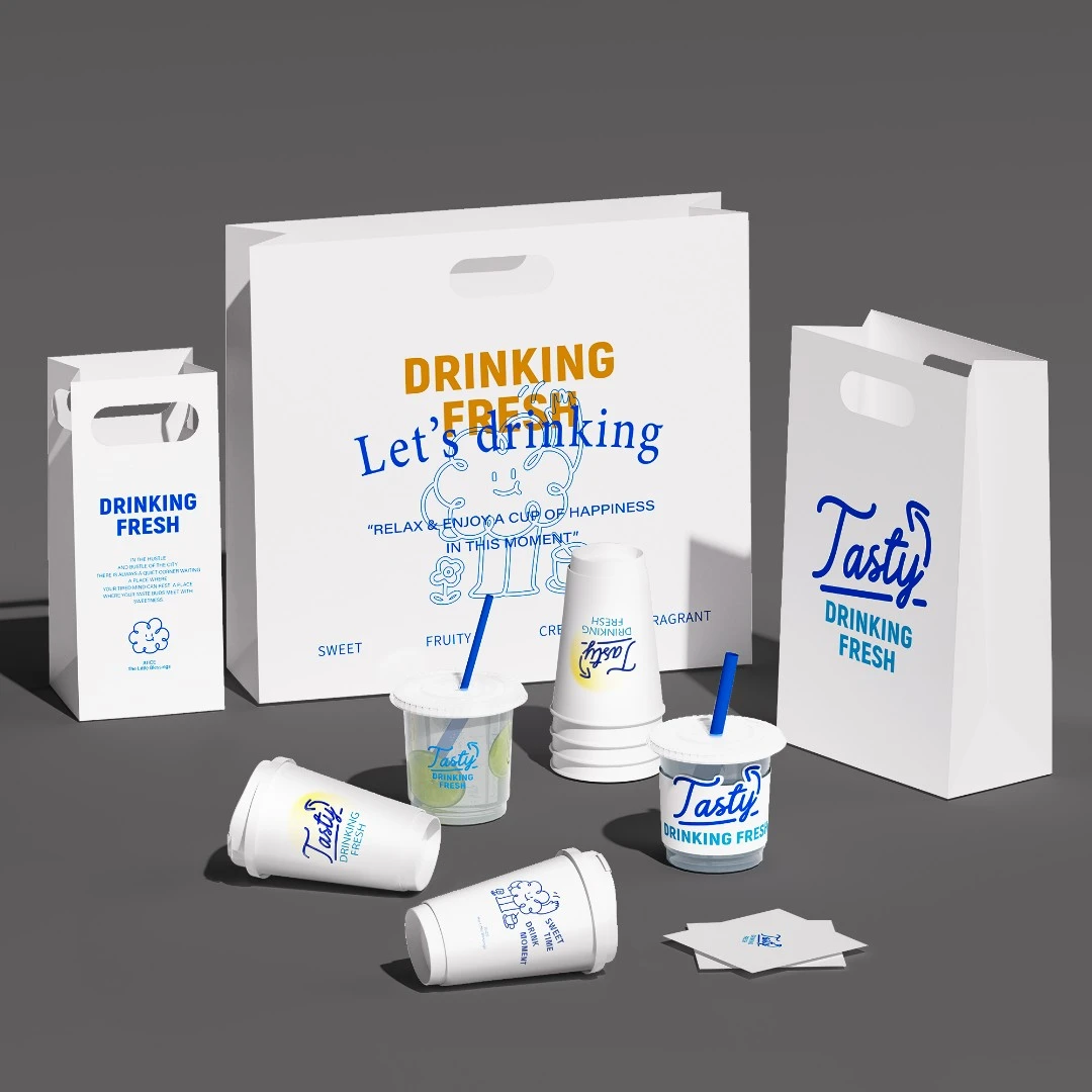 网红爆款咖啡杯子一次性纸杯pet冷饮杯外带打包带盖商用定制