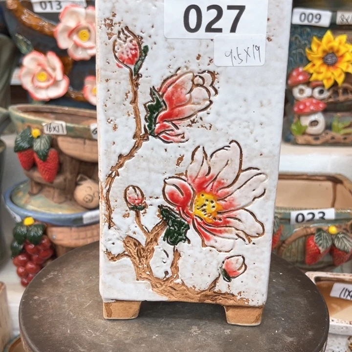 紫砂花盆粗陶材质多肉花盆