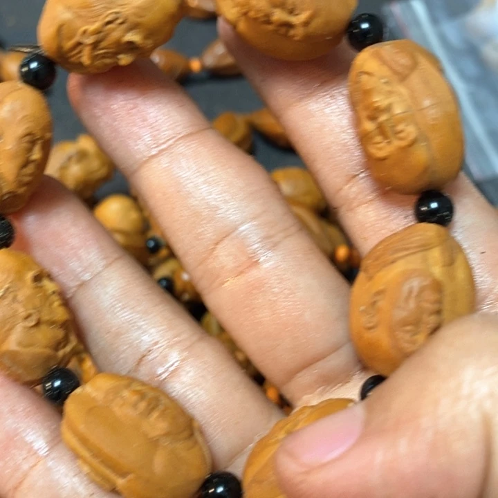 橄榄核手串/手链橄榄微瑕浮雕罗汉
