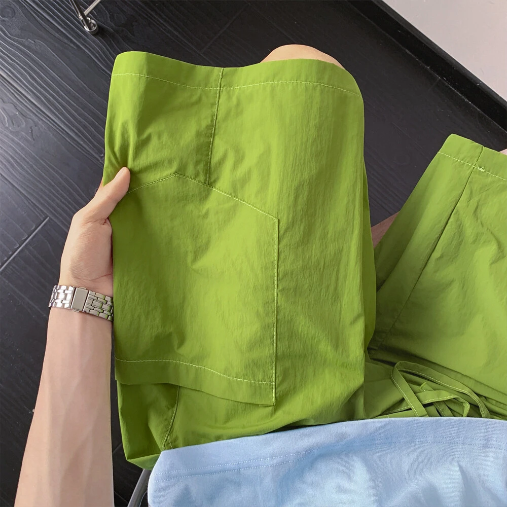 夏季冰丝速干休闲五分裤宽松潮流百搭短裤大口袋