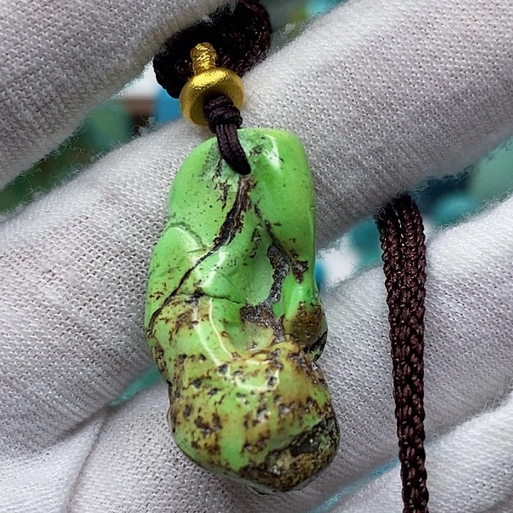 绿松石未镶嵌天然原矿 地大质检