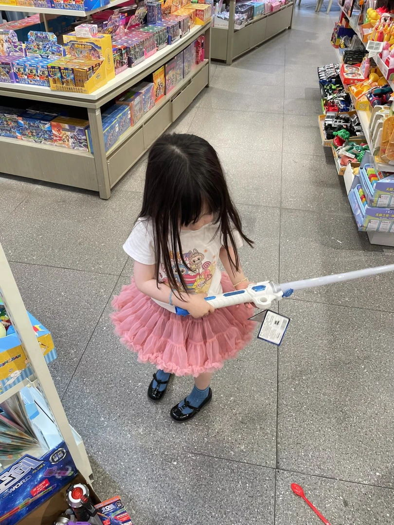 小思家女童2025夏季时髦复古韩版卡通labubu短袖粉色tutu裙套装