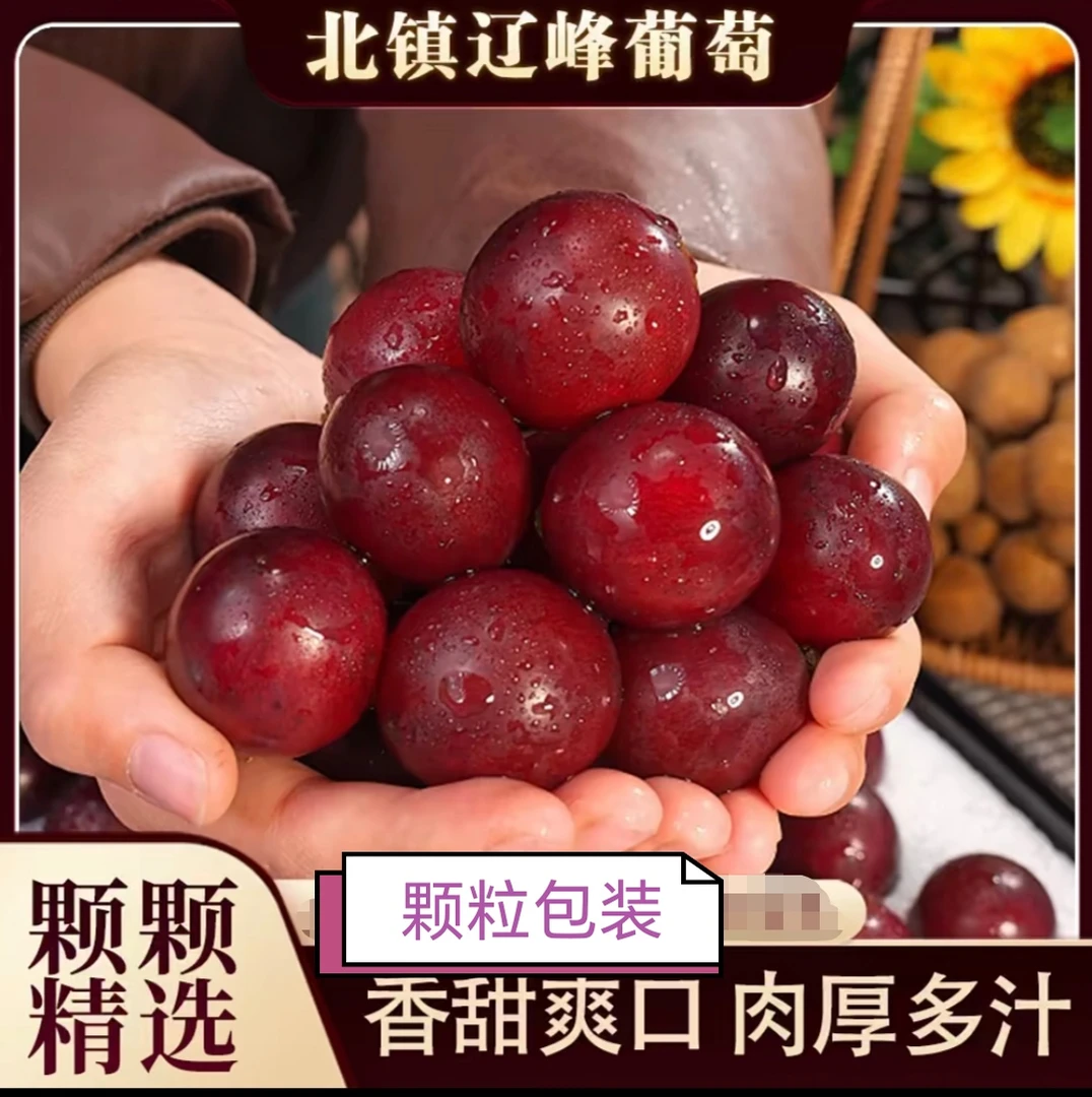 精品东北辽峰葡萄颗粒包装新鲜包邮