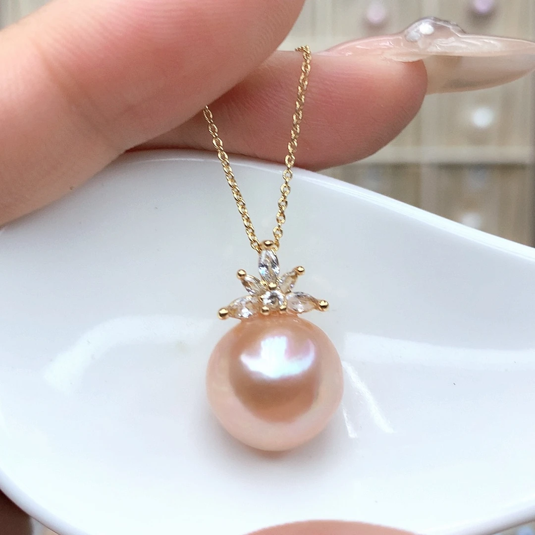 淡水珍珠未镶嵌吊坠(赠链)