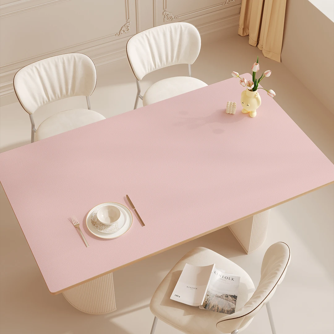 纯色桌垫防水防油免洗防烫耐高温餐桌垫轻奢高级感茶几桌面保护垫