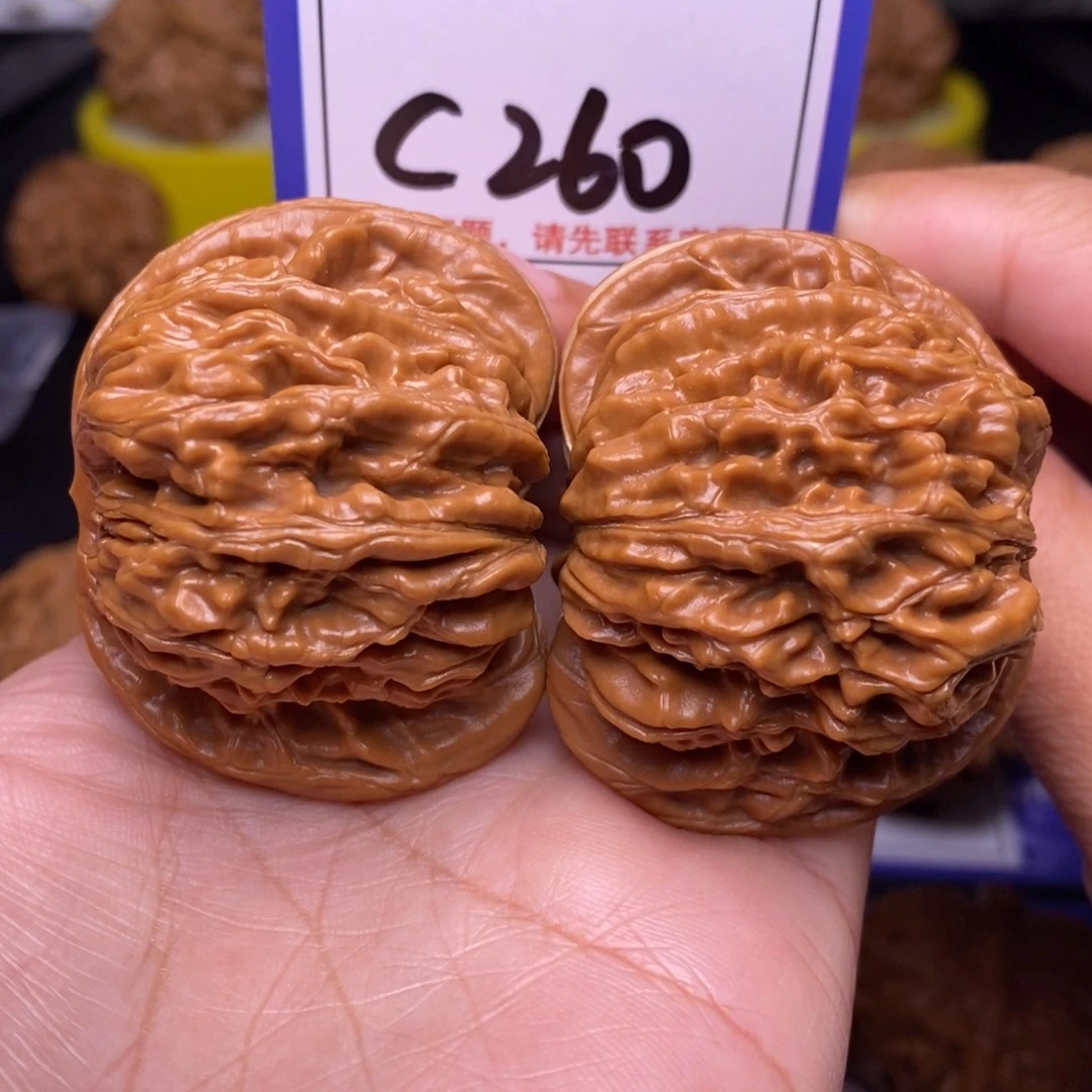 把件文玩核桃48四座楼c260