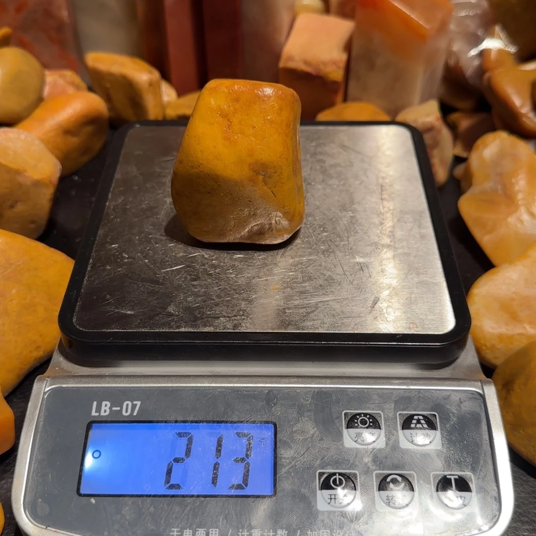 老挝石田黄原石，