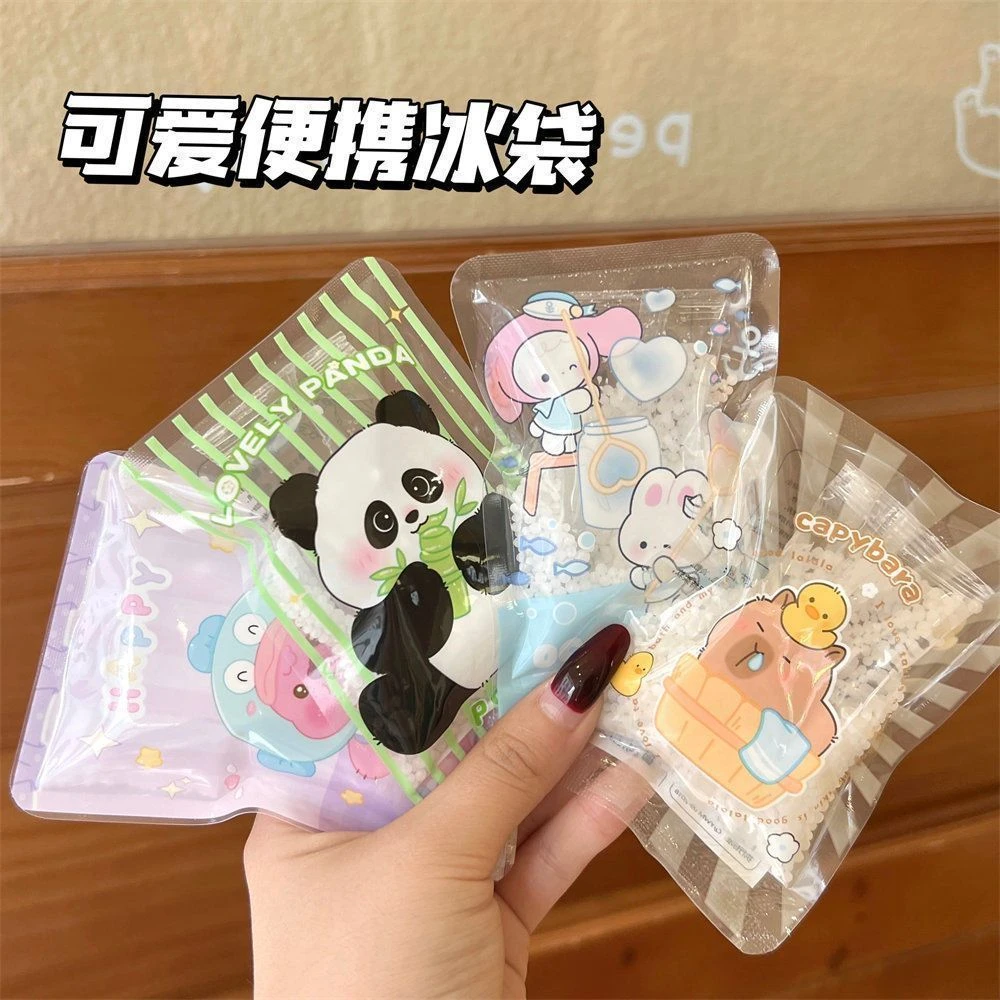 夏季避暑冰袋夏季敲敲乐反复使用冰袋便携户外冰包卡通降温