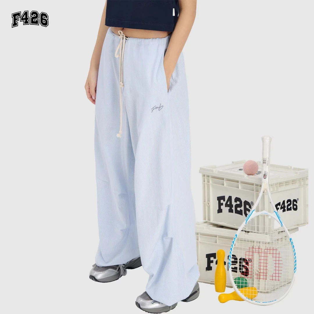 【代言人赵露思许妍同款】F426夏季薄款宽松阔腿裤凉感休闲裤5869