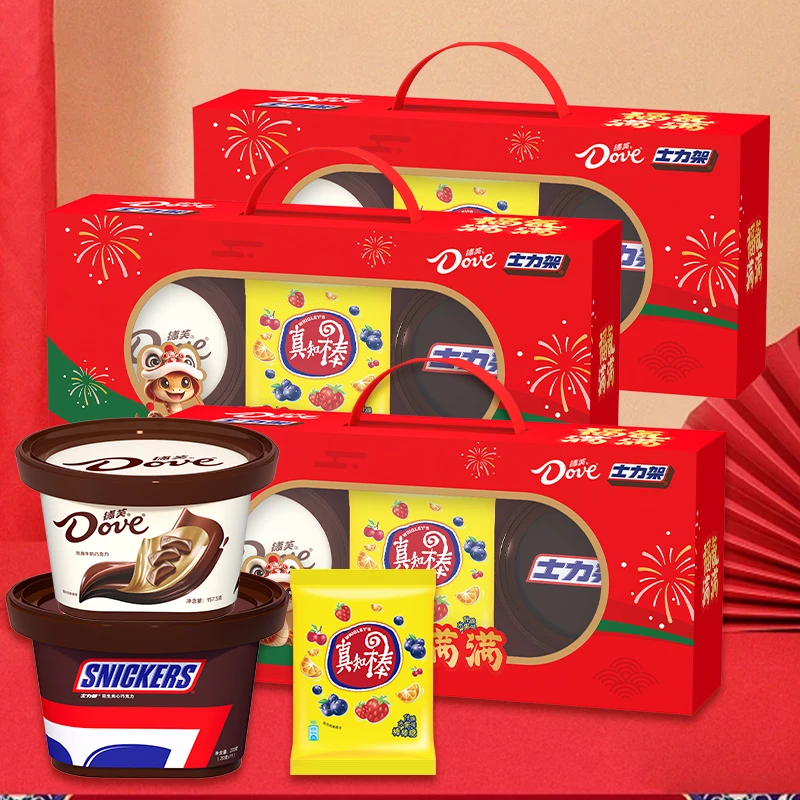 【唐艺专属】德芙福气满满577.5g*3盒装巧克力礼盒节日礼物零食t
