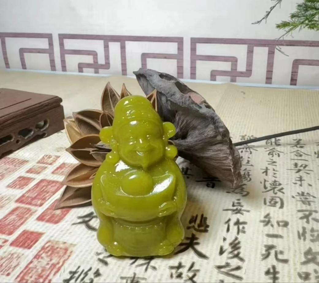 《抖音官方质检发货正品保真》天然黄金玉财神多样性发货一个LX"