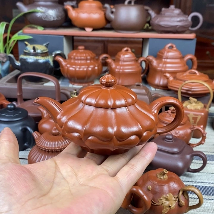 茶壶紫砂合菱220cc原矿赵庄朱泥特价