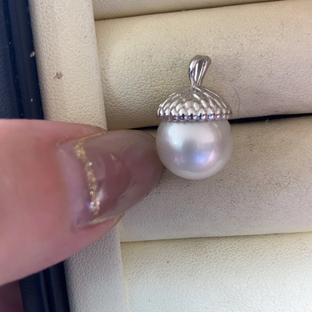 海水珍珠银S925镶嵌颈饰