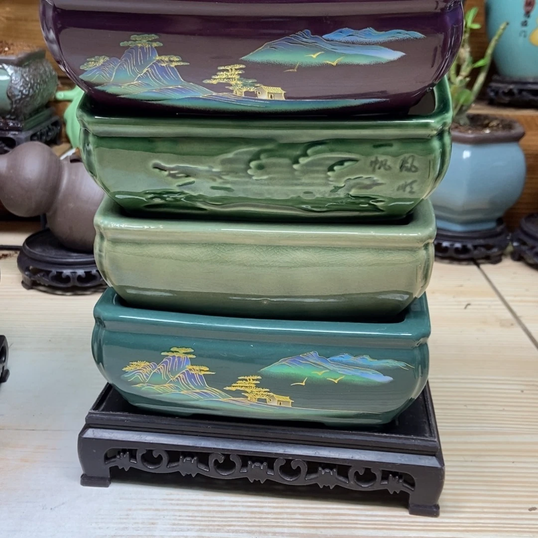 瓷片陶瓷花盆陶瓷艺术