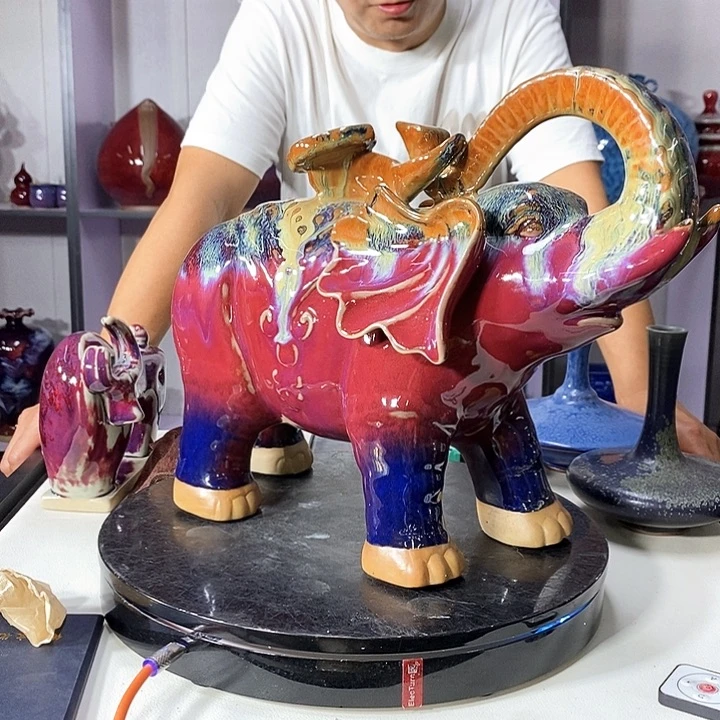 瓶中国神垕精钧瓷