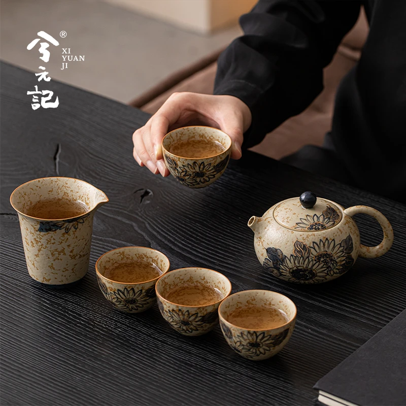 青花火石红茶具套装送长辈朋友教师节中秋生日礼物退休乔迁伴手礼