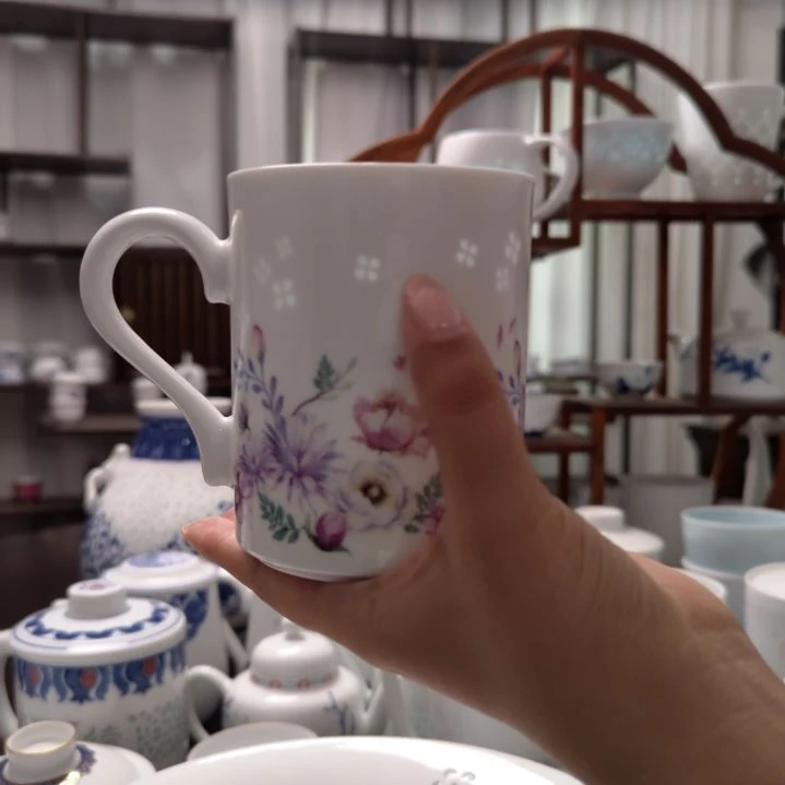 瓷花语马克杯一个