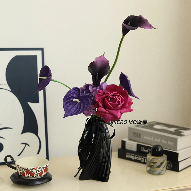 【余霞成绮】思之仿真花餐桌花高档氛围感摆件家居装饰