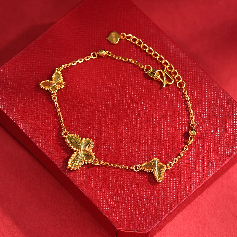 足银手链 蝴蝶手链经典气质百搭轻奢传承工艺不掉色