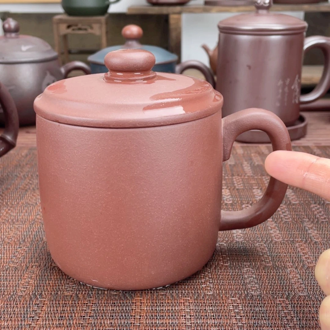 【闪购商品】紫砂茶杯宜兴原矿紫砂盖杯微瑕