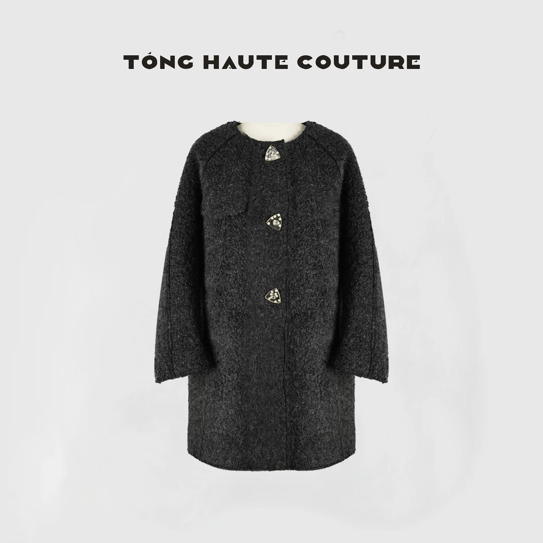 【漠日】冬季新款羊驼毛+羊毛+马海毛轻奢时尚大衣 YW704