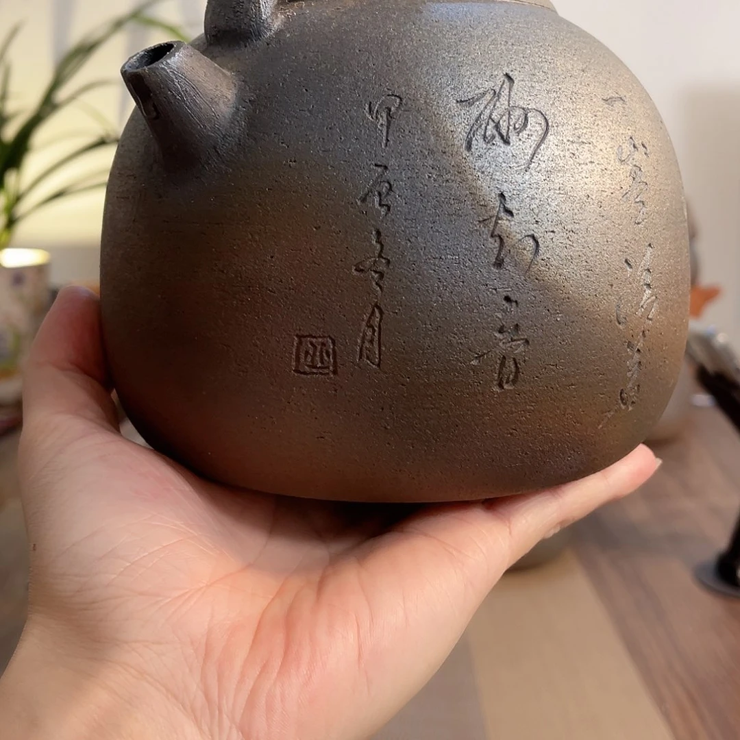 好*哥柴烧一体提梁壶1升左右容量