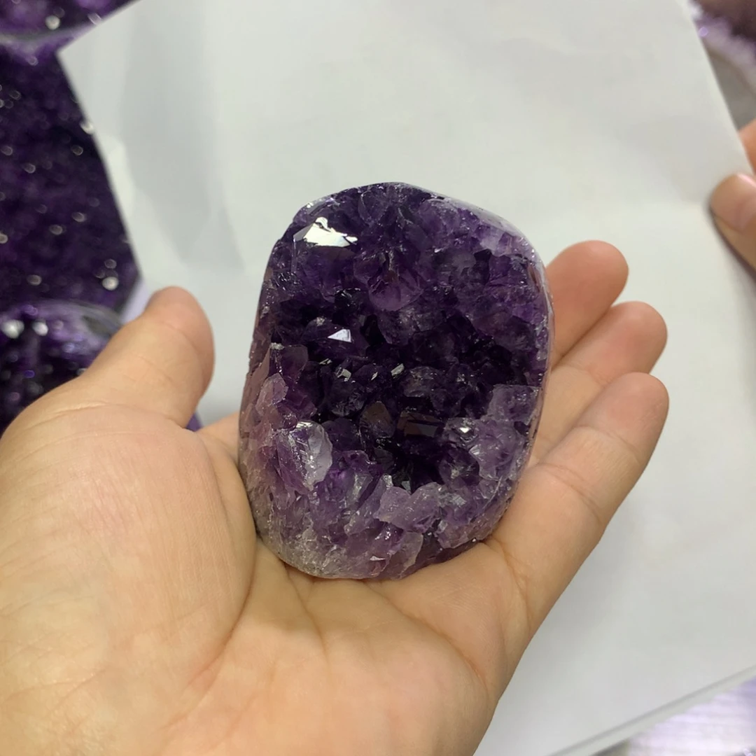 紫晶摆件未镶嵌水晶