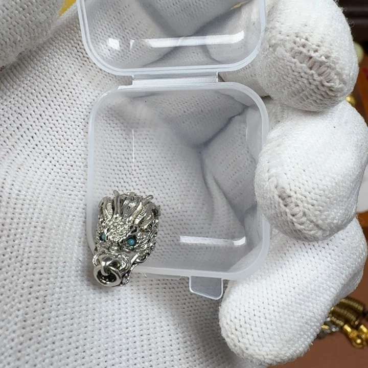 铜合金文玩配饰龙头三通