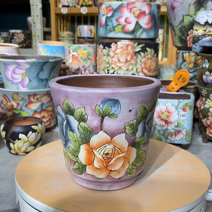 红陶景德镇艺术手绘作品