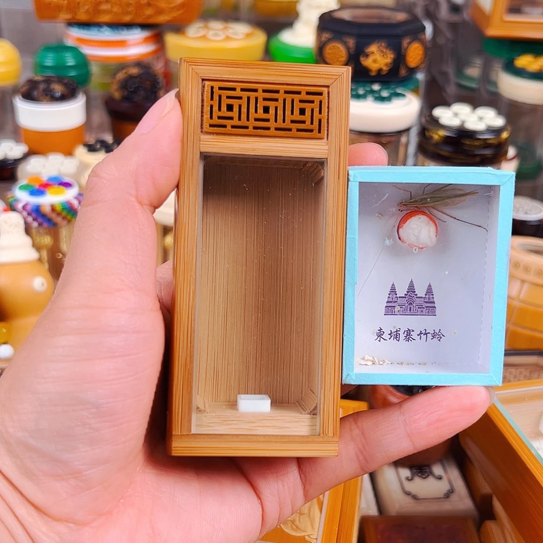 福利款万字窗竹林金钟盒配柬埔寨