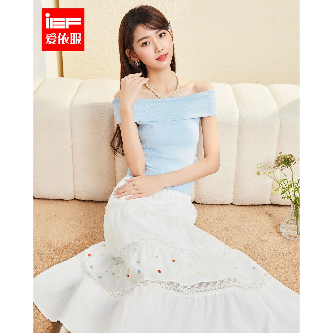 IEF/爱依服半身裙2025夏季新款法式温柔小女人气质通勤百搭单裙