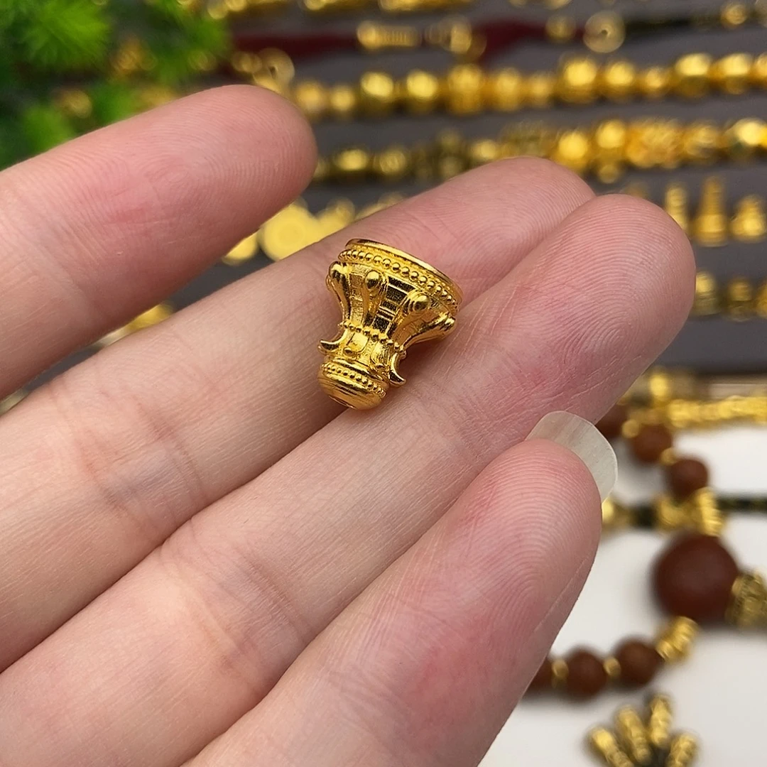 凡***室足银玻璃小蛮腰金色11mm