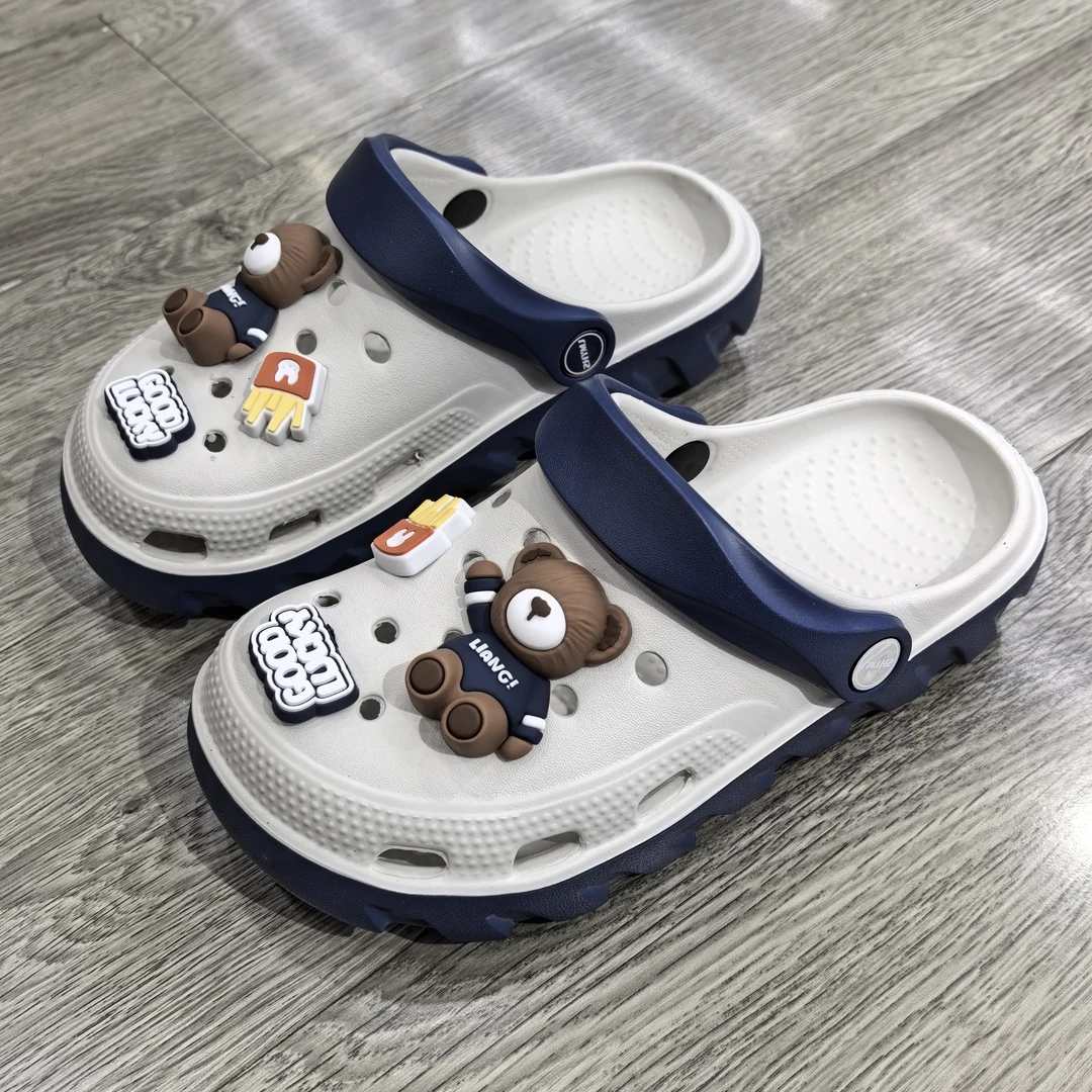 男童洞洞鞋儿童凉鞋新款夏防滑防水女孩户外沙滩软底宝宝小孩卡通