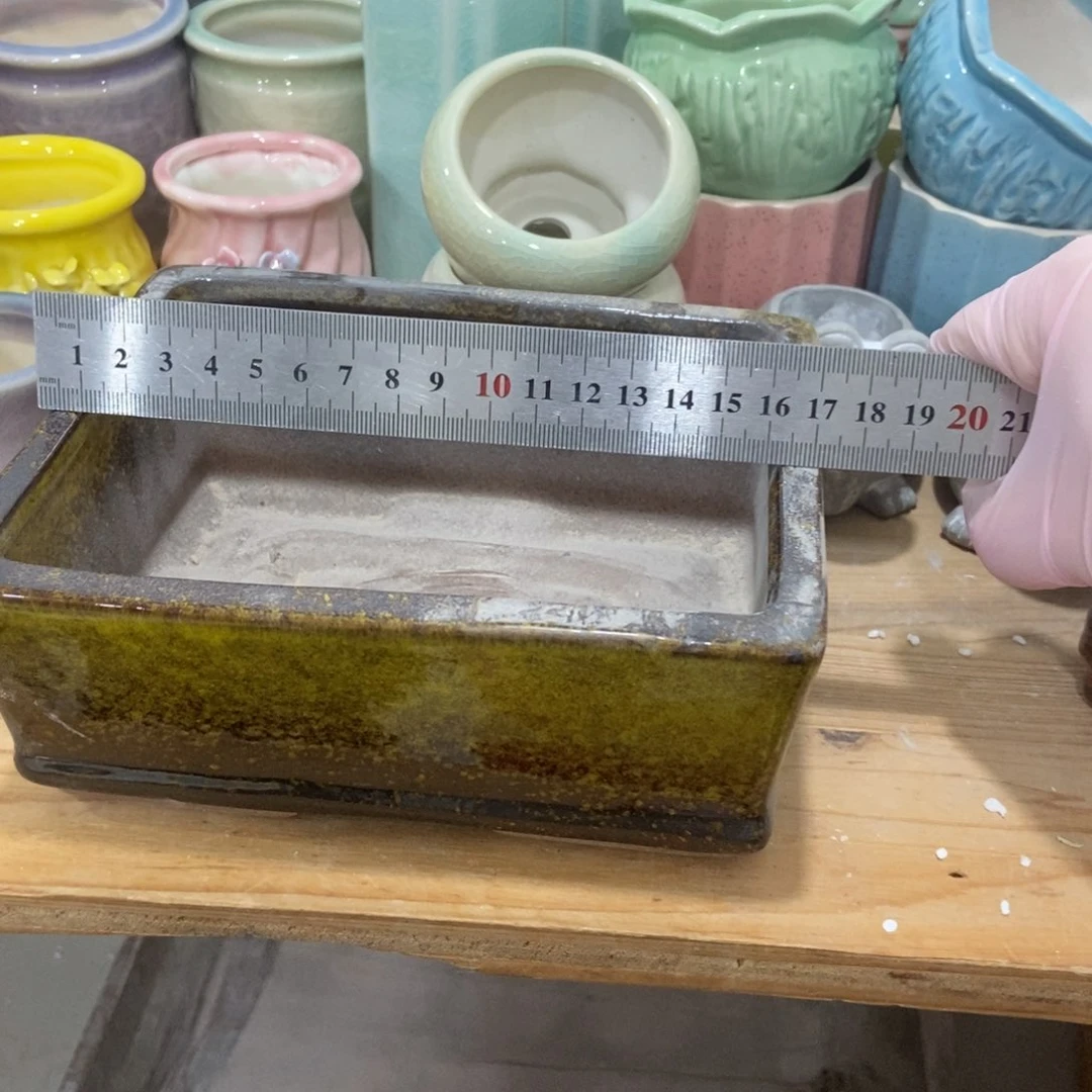 红陶高温陶瓷花盆