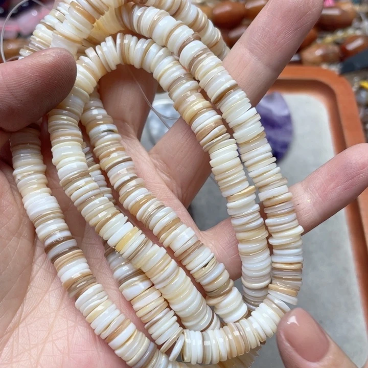 玛瑙/玉髓合金珠宝半成品一条8m贝壳隔片