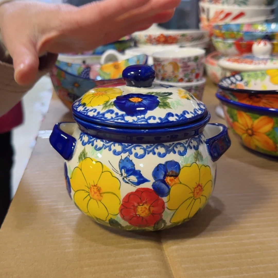 瓷800毫升嫣红炖盅一只