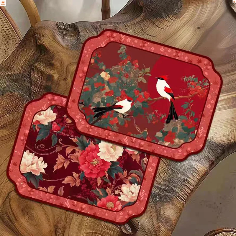 定制中国风硅藻泥厨房沥水垫茶桌桌面台面吸水垫碗筷防滑桌垫垫子