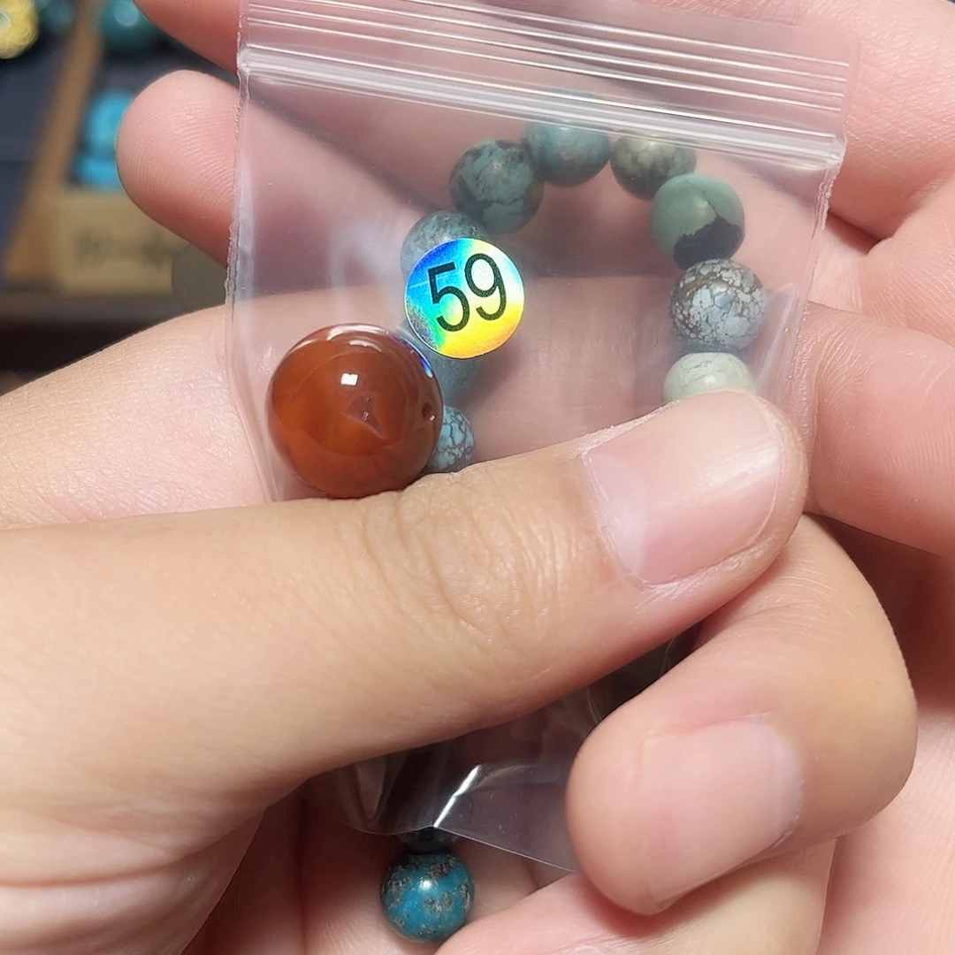 C****未镶嵌圆珠桶珠老型手串！！玛瑙/玉髓