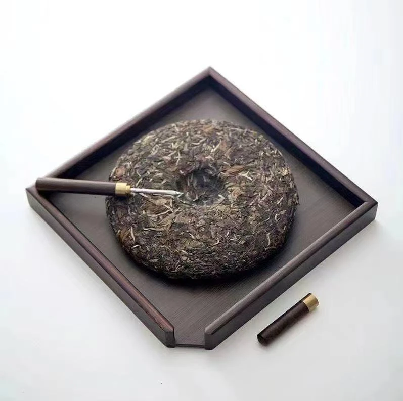 分茶盒胡桃色23*23普洱茶饼盒