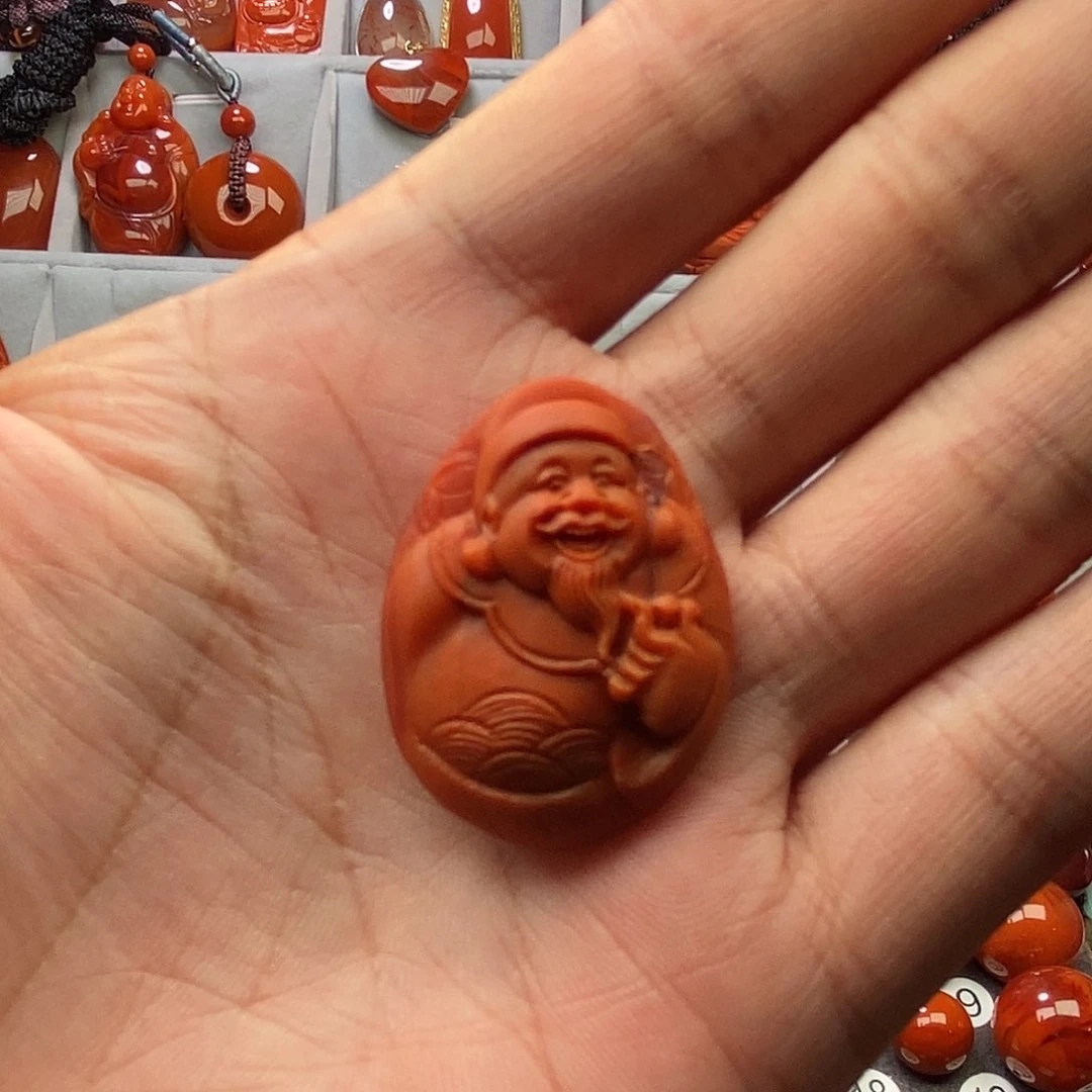 南红玛瑙未镶嵌吊坠(不含链)