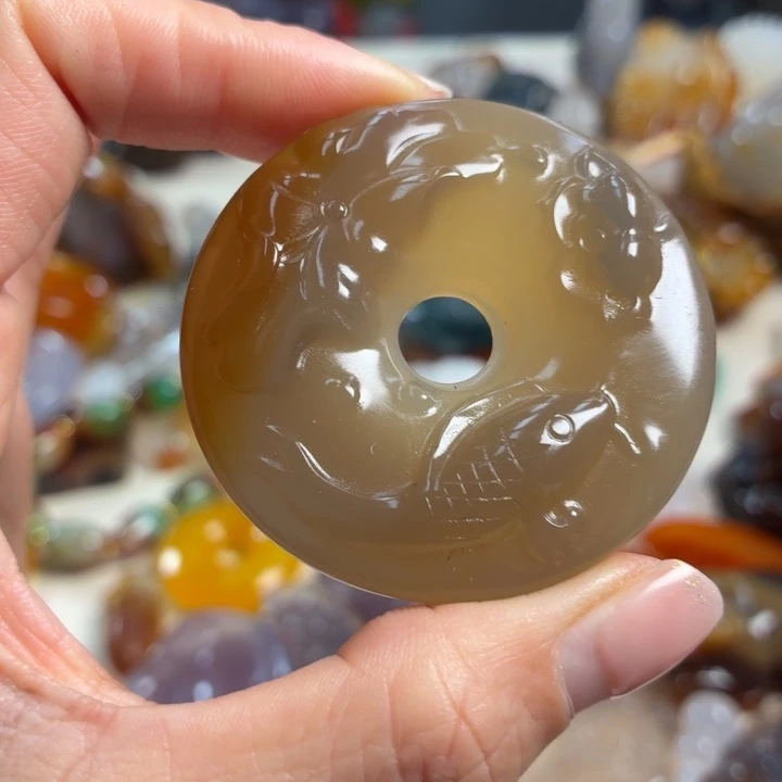玛瑙/玉髓未镶嵌吊坠(不含链)