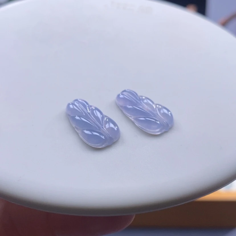 【闪购商品】翡翠颈饰未镶嵌翡翠冰紫树叶，只发一个