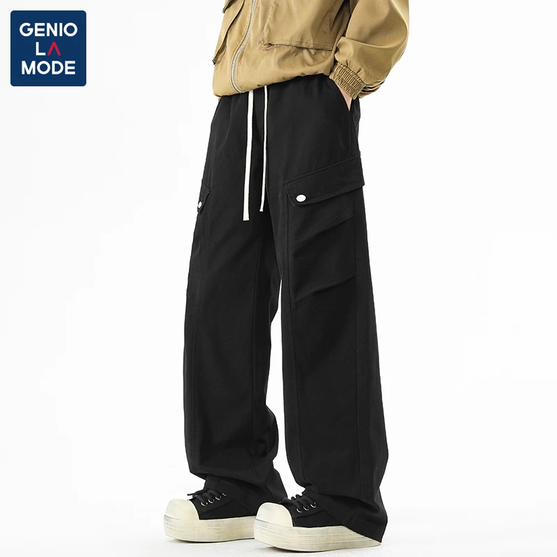 GENIO LAMODE美式潮牌工装裤男女春夏季宽松潮流高街运动休闲裤子