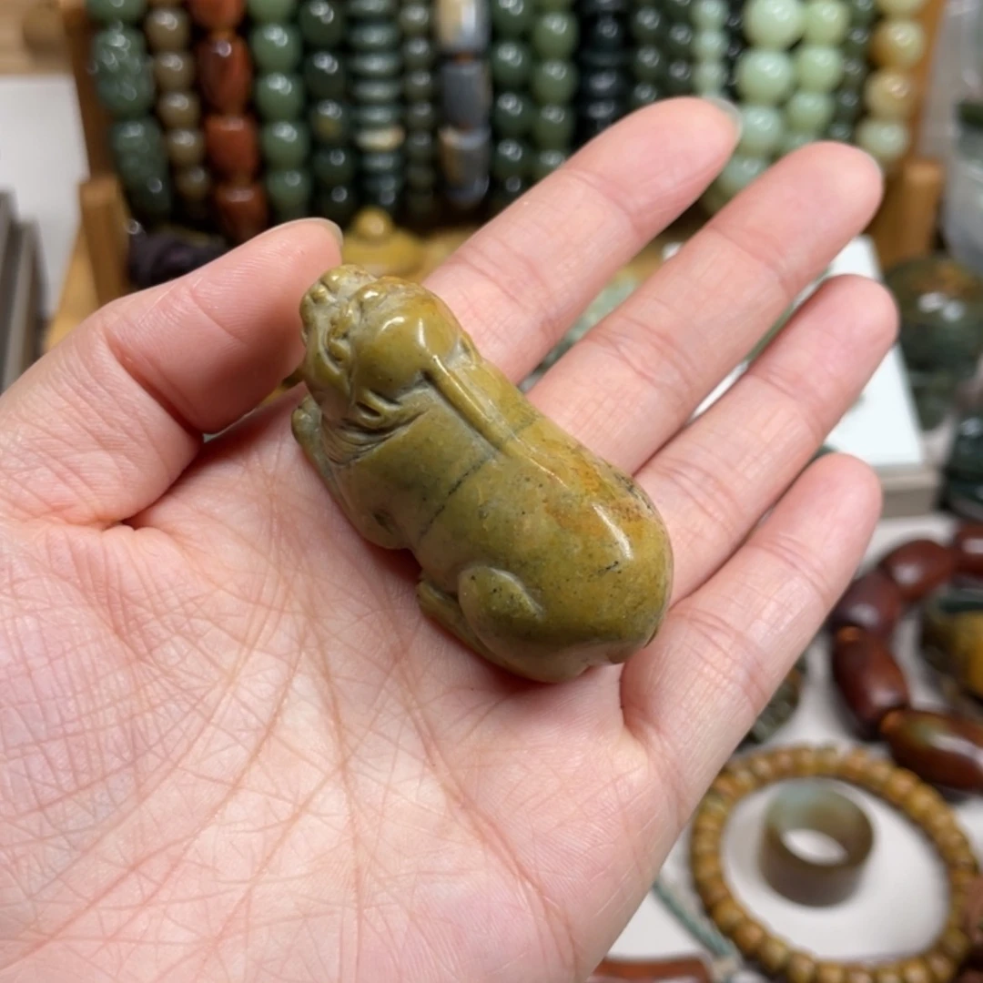 【闪购商品】岫岩河磨玉（透闪石质玉）挂件未镶嵌