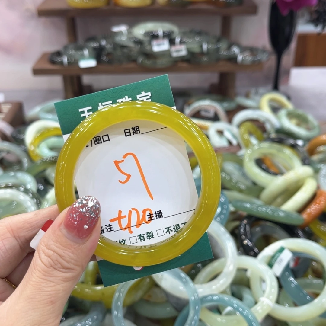 未镶嵌蛇纹石玉手镯手镯